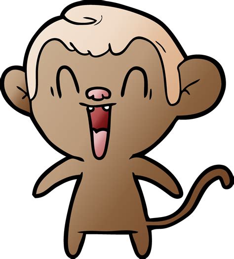 cartoon laughing monkey 12037020 Vector Art at Vecteezy