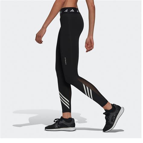 Trainings Tights Techfit 3 Stripes Schwarz Adidas Performance La Redoute