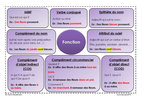 Différencier La Nature De La Fonction D Un Mot Dys Positif