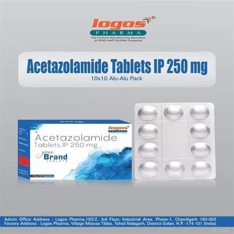 Acetazolamide 250 Mg Tablets At Best Price In Solan By Logos Pharma Id 2853268170748