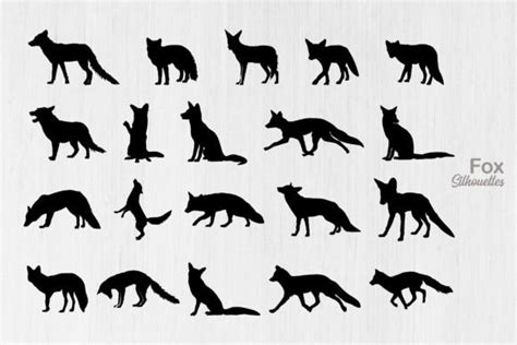 Fox Silhouette, Fox Clipart, Fox Svg Graphic by Design_Lands · Creative Fabrica