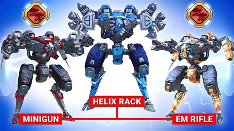 Eclipse With Em Rifle Minigun Helix Rack Mech Arena