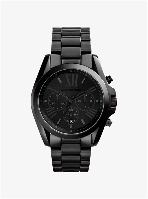 Lyst Michael Kors Bradshaw Black Watch In Black For Men