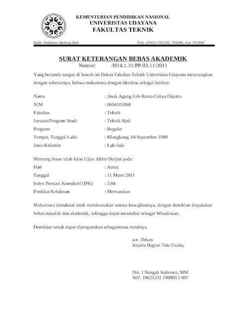 Contoh Surat Keterangan Bebas Pajak Contoh Surat Resmi