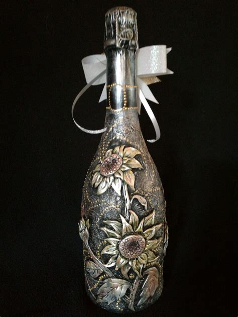 Birthday Gift Decorated Bottle Of Champagne Bottles Decoration