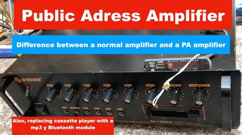 Pa Amplifier Modification And Basic Companion With Typical Amplifier