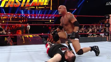 WWE FASTLANE 2017 Goldberg VS Kevin Owens Universal Championship