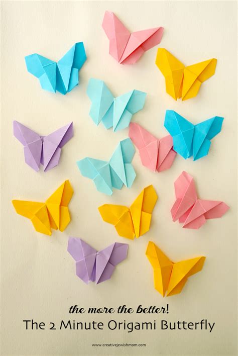 The 2 Minute Origami Butterfly To Make Right Now Creative Jewish Mom