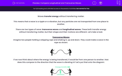 Compare Longitudinal And Transverse Waves Worksheet Edplace