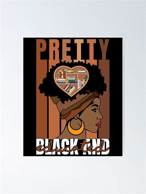 Pretty Black Educated African American Woman Black History Month