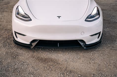 Adro Tesla Model Y Premium Prepreg Carbon Fiber Front Lip