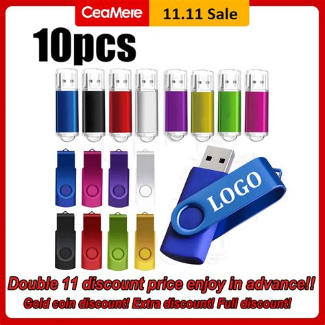 10 Stks Partij Kleur Usb 2 0 Usb Flash Drive 8Gb 16Gb 32Gb 64Gb Usb