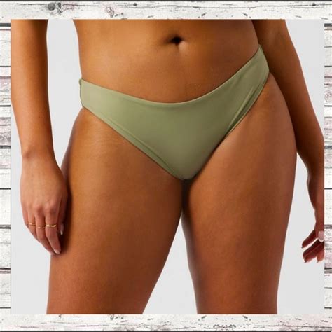 Athleta Swim Athleta Nwt Clean Medium Bikini Bottom Eucalyptus