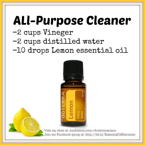 All Purpose Cleaner Doterra Lemon Oil Join My Facebook Group