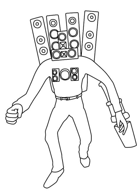 Titan Cameraman Coloring Pages Printable For Free Download