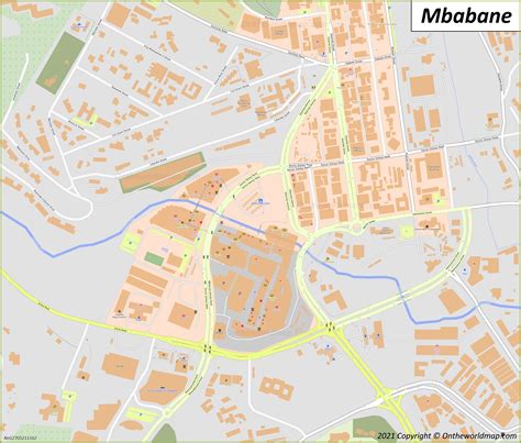 Mbabane Map | Eswatini | Detailed Maps of Mbabane