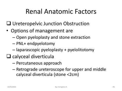 Surgical Management Of Urolithiasis PPT