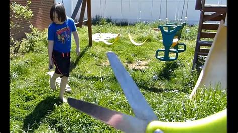 Cutting Our Grass With Scissors Youtube