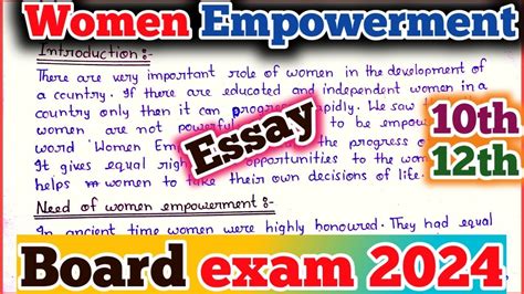 Women Empowerment Essay In English Essay On Women Empowerment In