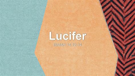 Lucifer Sermon By Sermon Research Assistant Isaiah