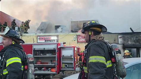 P9 Massive 5 Alarm Fire 5 Businesses Bergenline Avenue 2 8 23 Youtube