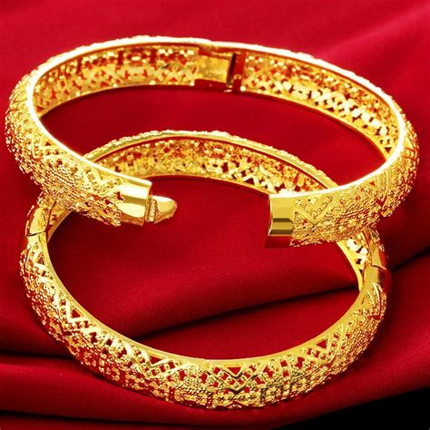 24k Gold Bangle Bracelets For Sale | semashow.com