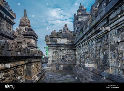 Reliefs of Borobudur temple in Indonesia Stock Photo - Alamy