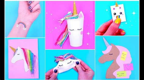 Diy Unicorn School Supplies For Back To School Unicorn Crafts Easy