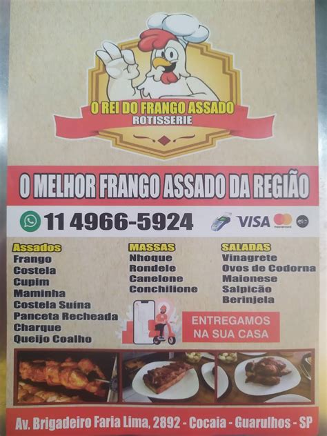 Menu Em Rotisserie O Rei Do Frango Assado Restaurante S O Paulo R