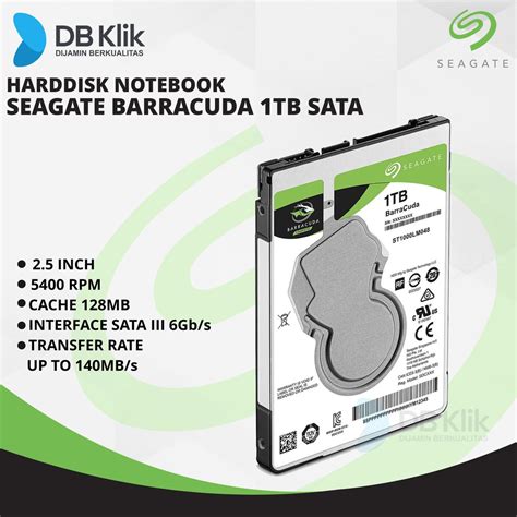 Jual Hardisk Internal Notebook Seagate BarraCuda 1TB 2 5 Inch Shopee