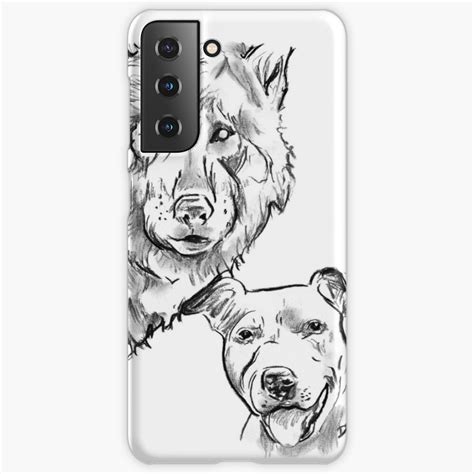 The Staffordshire Bull Terrier And The Wolf Drawing Samsung Galaxy