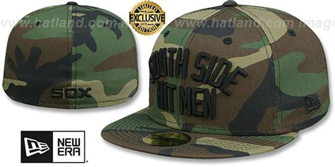 Chicago White Sox South Side Hitmen Army Camo Fitted Hat