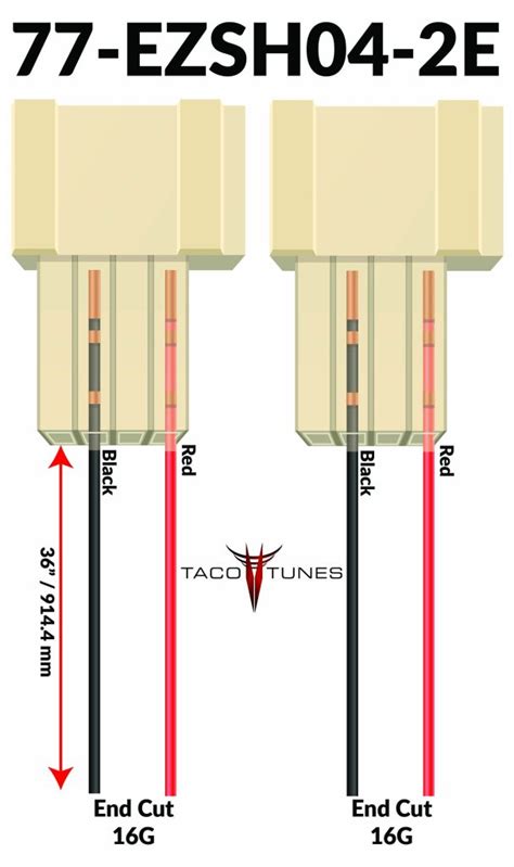 Toyota Tundra Rear Door Tweeter Wire Harness Adapters Pair