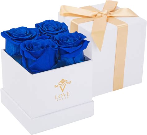 Amazon Vlove Forever Roses In A Box Real Roses Forever Flowers