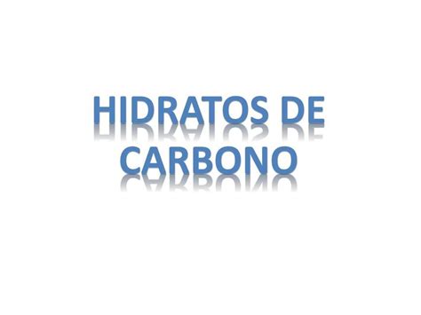 Hidratos De Carbono Deep Medicine Udocz