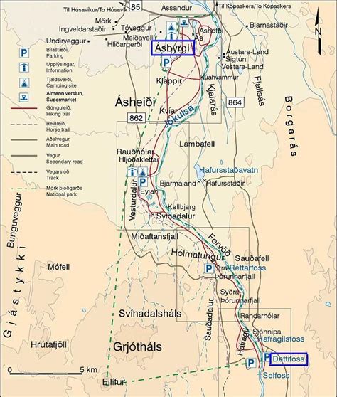 Hiking trails at Dettifoss Full guide - Tracks, Info and Details