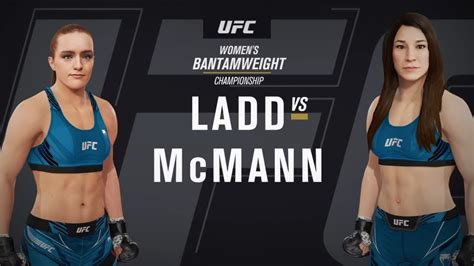 Ufc Gameplay Aspen Ladd Vs Sara Mcmann Youtube