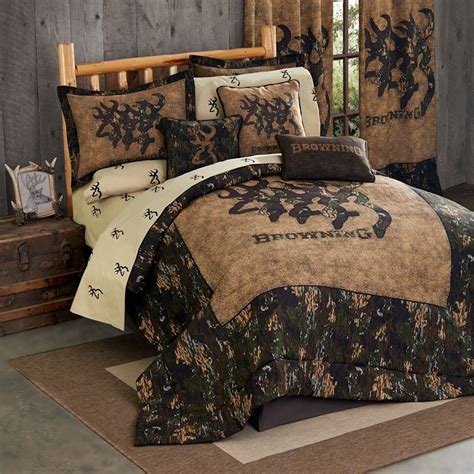 3d Buckmark Comforter Set Queen