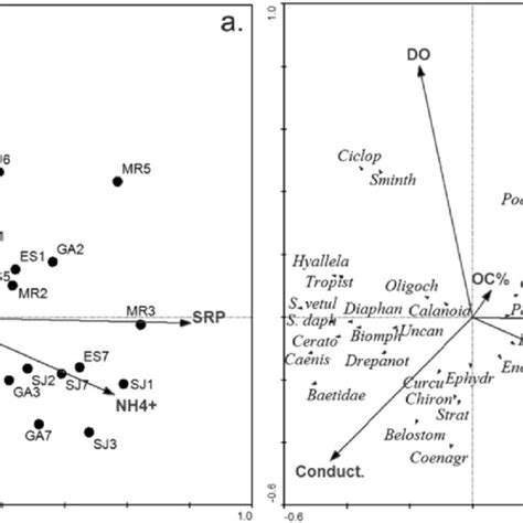 Partial Rda Analysis Biplots Of Environmental Data And Samples A And Download Scientific