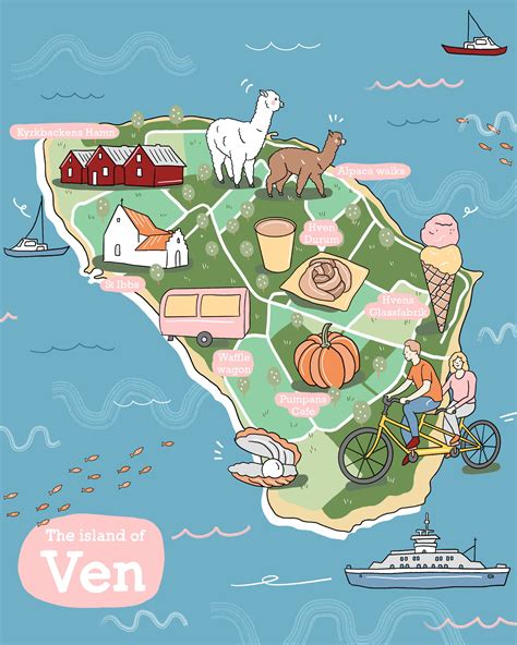 Illustrated map of Ven Island — Megan McKean │ Australian designer ...