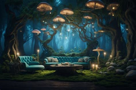 Premium Ai Image A Fairy House In The Forest