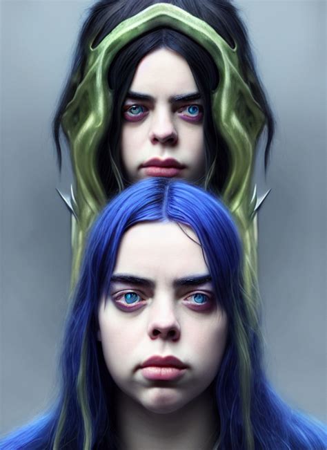 Krea Ai Billie Eilish As Female Loki Beautiful Facial Sym