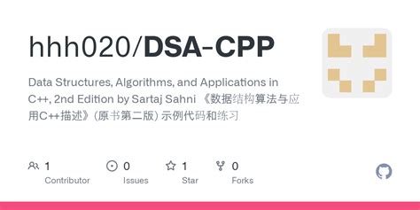 Github Hhh Dsa Cpp Data Structures Algorithms And Applications