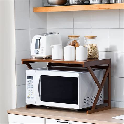 Multifunctional Natural Wooden Spice Rack Upgrade Kitchen Storage ...