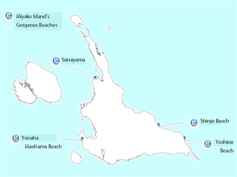 Miyako Island Map Of Beaches