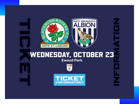 Blackburn Rovers V Albion Match Pack West Bromwich Albion