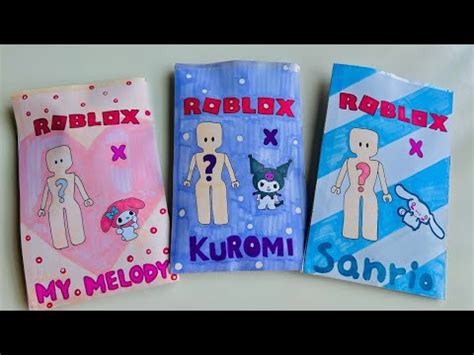 Paper Diy Asmr Roblox Kuromi Sanrio Melody Compilation Blind