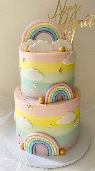 Cute Rainbow Cake Ideas For You Colourful Dessert Ombre Rainbow Sky Cake