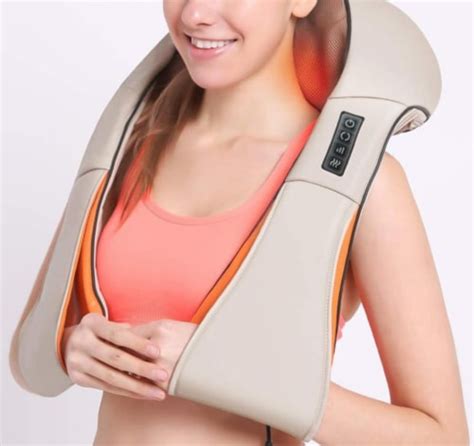 Necano Shiatsu Neck And Back Massager With Soothing Heat Deep