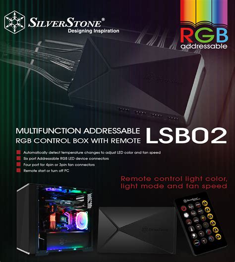 Buy SilverStone LSB02 Fan RGB Control Unit SST LSB02 PC Case Gear